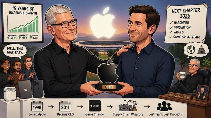 Apple CEO Tim Cook Announces Retirement, Will Be Replaced By Guy Who Was Already Doing The Job