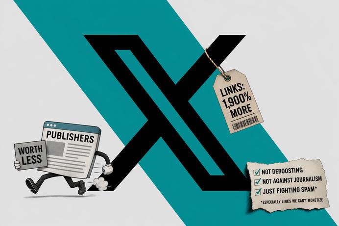 X Decides Links Are Worth 1,900% More, Publishers Decide They're Worth Less