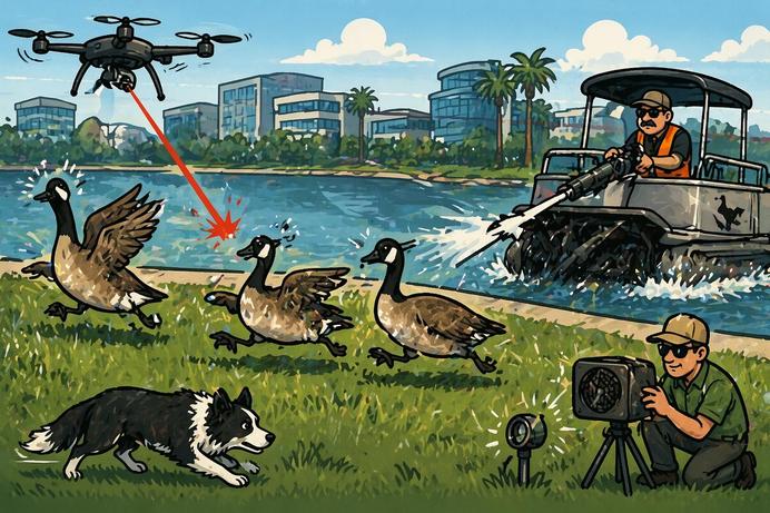 This California Town Spent $400K to Make Geese Feel Very Unwelcome