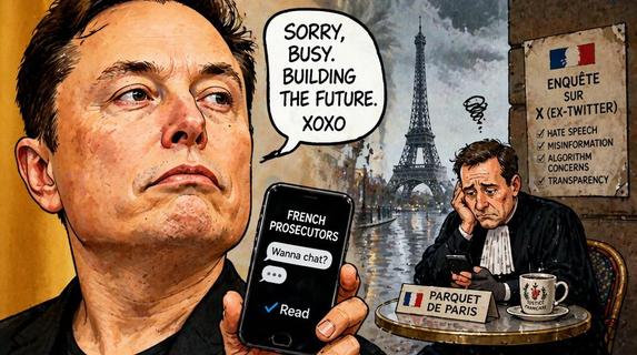 Elon Musk Salta l'Appuntamento a Parigi, i Procuratori Francesi Restano 'in Pausa'
