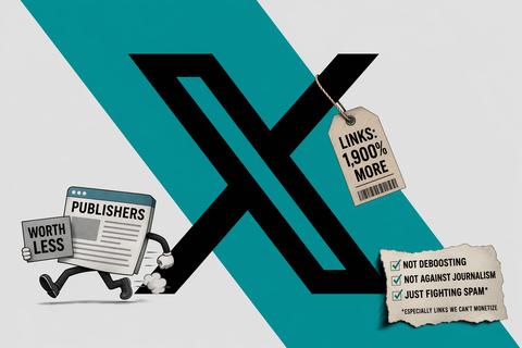 X Besluit Dat Links 1.900% Meer Waard Zijn, Uitgevers Beslissen Dat Ze Minder Waard Zijn