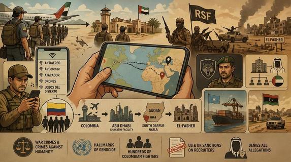 Tracciamento Telefonico Rivela: Mercenari Colombiani Gestivano Uber per l'RSF Sostenuto dagli Emirati